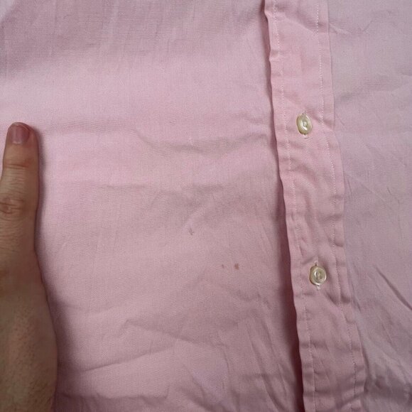 Polo Ralph Lauren ANDREW Button Up Shirt Cotton Mens Size 16.5 34 PINK Oxford - Picture 7 of 12